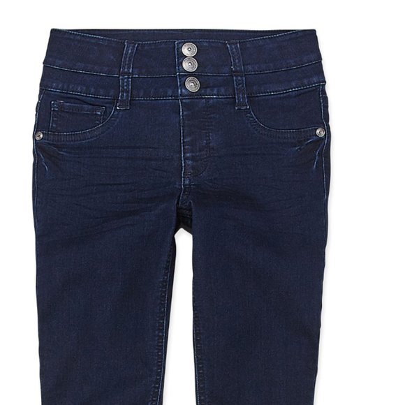 Arizona Girls Skinny Dark Denim Jeggings Size 16.5 - Picture 2 of 2